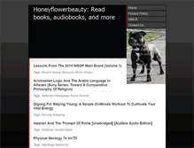 Tablet Screenshot of honeyflowerbeauty.com